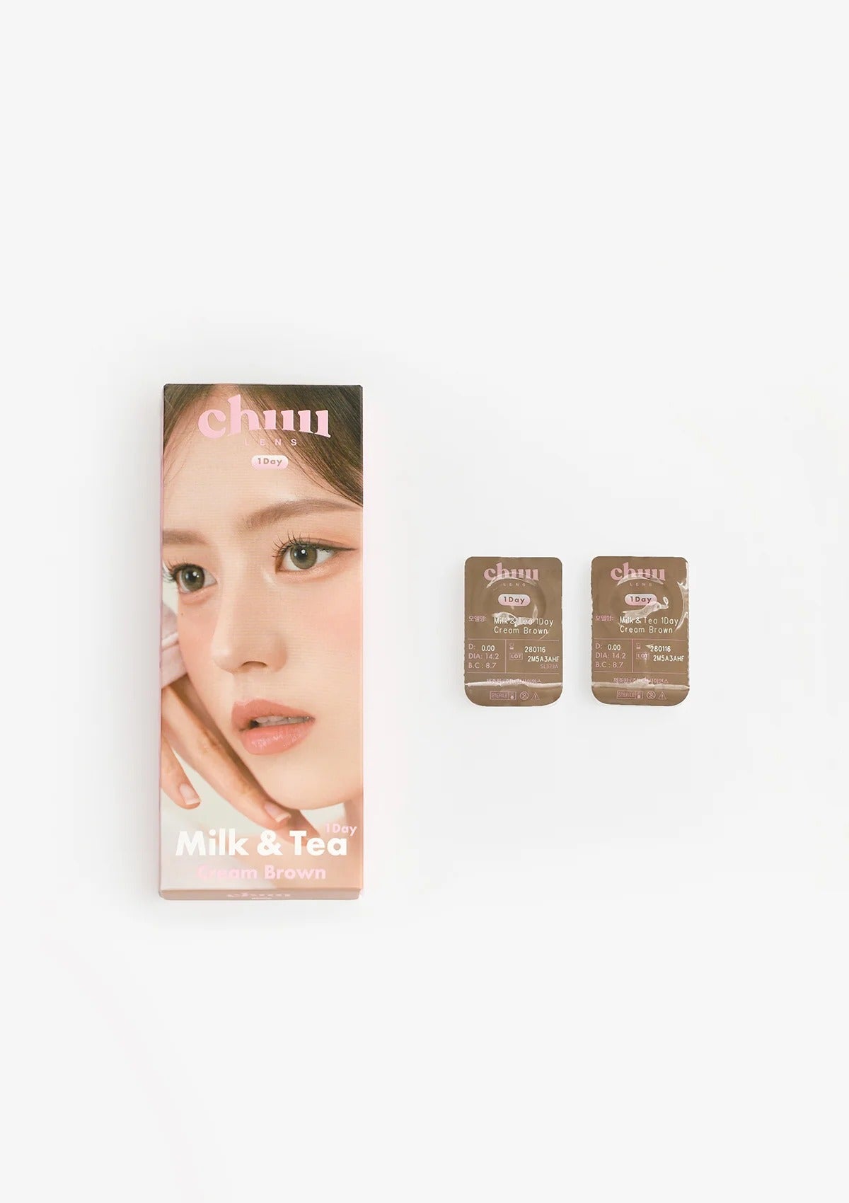 Milk & Tea 1Day 奶油棕 (20片)